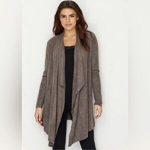EUC LIKE NEW! Barefoot Dreams CozyChic Lite Drape Front Calypso Cardigan